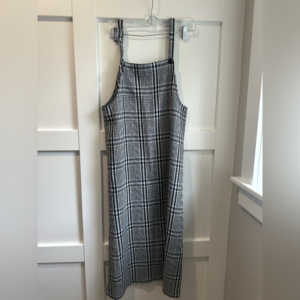 Black and White Plaid Dress